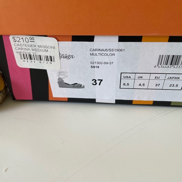 Missoni Multicolor Espadrille Wedge Sandals - Picture 5 of 6